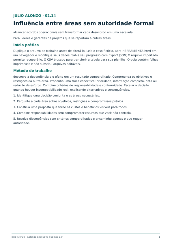 Portada real de Influencia entre áreas sin autoridad formal, Product_ID 02.14