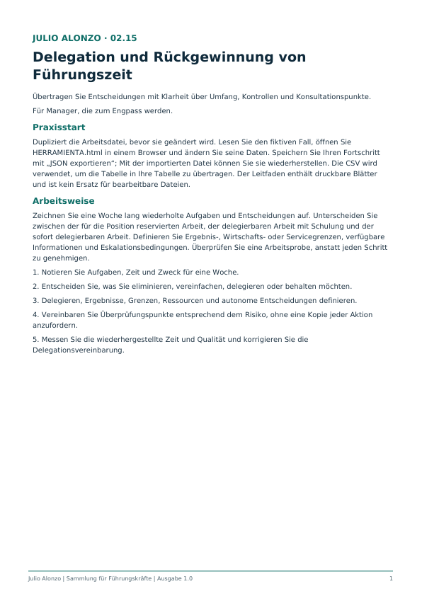 Portada real de Delegación y recuperación de tiempo directivo, Product_ID 02.15