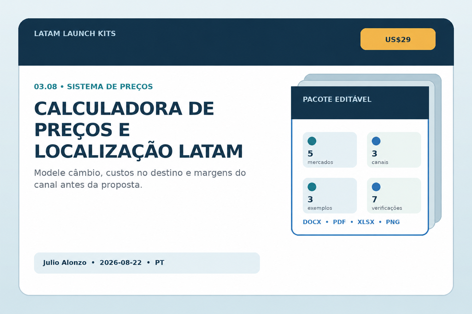 Portada real de LATAM Pricing and Localization Calculator, Product_ID 03.08