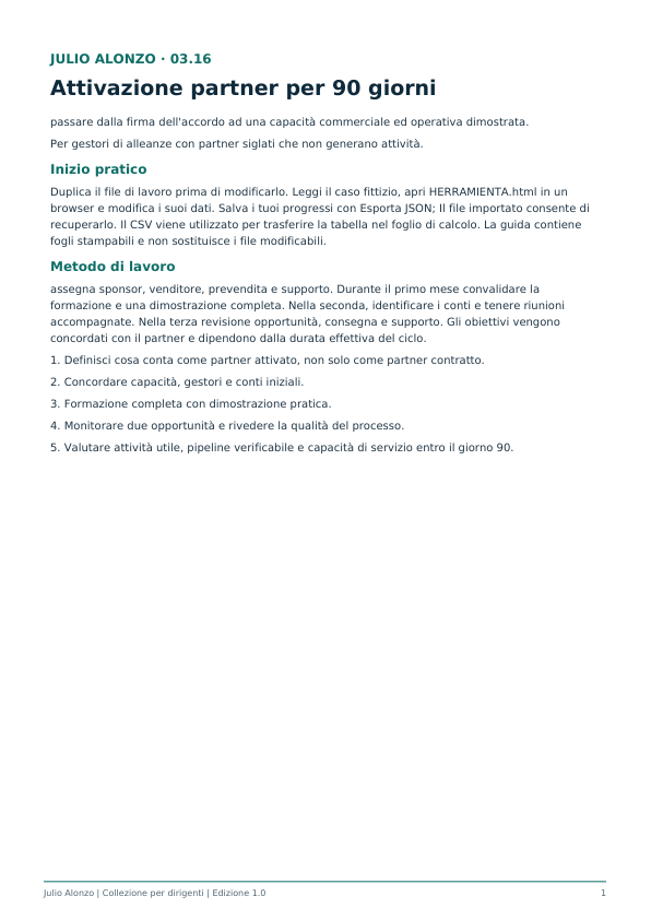 Portada real de Activación de socios durante 90 días, Product_ID 03.16