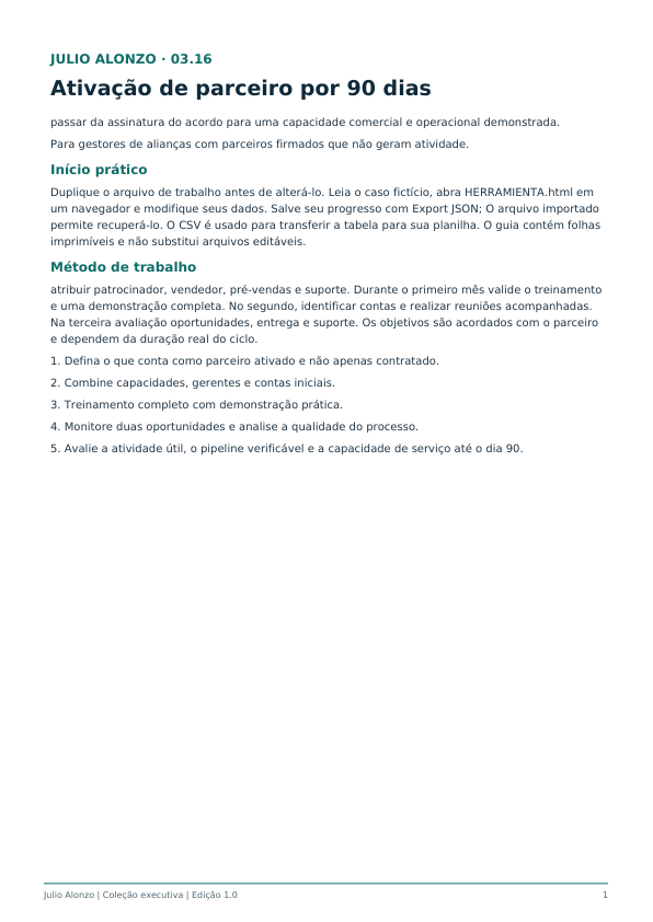 Portada real de Activación de socios durante 90 días, Product_ID 03.16