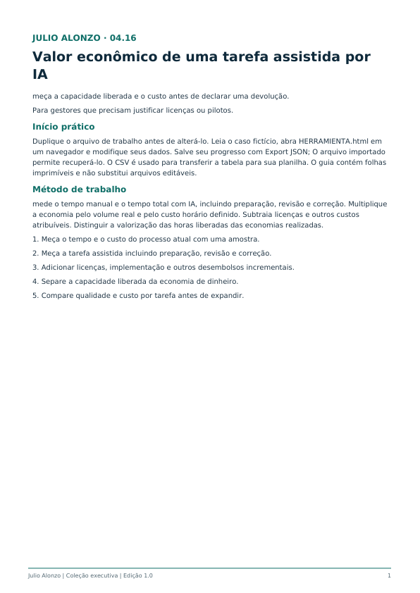 Portada real de Valor económico de una tarea asistida por IA, Product_ID 04.16