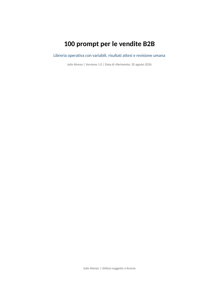 Portada real de 100 prompts para ventas B2B, Product_ID 04.01