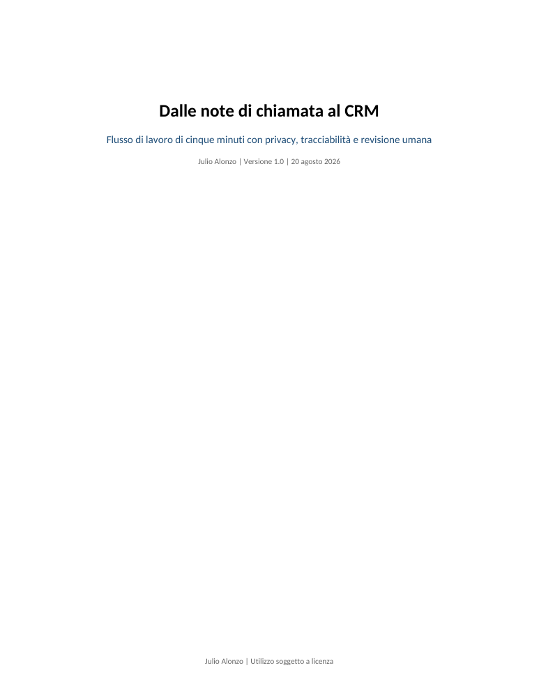 Portada real de De notas de llamada a CRM, Product_ID 04.05