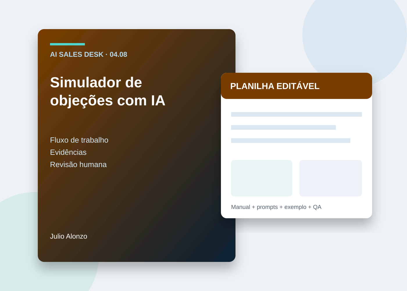 Portada real de Simulador de objeciones con IA, Product_ID 04.08