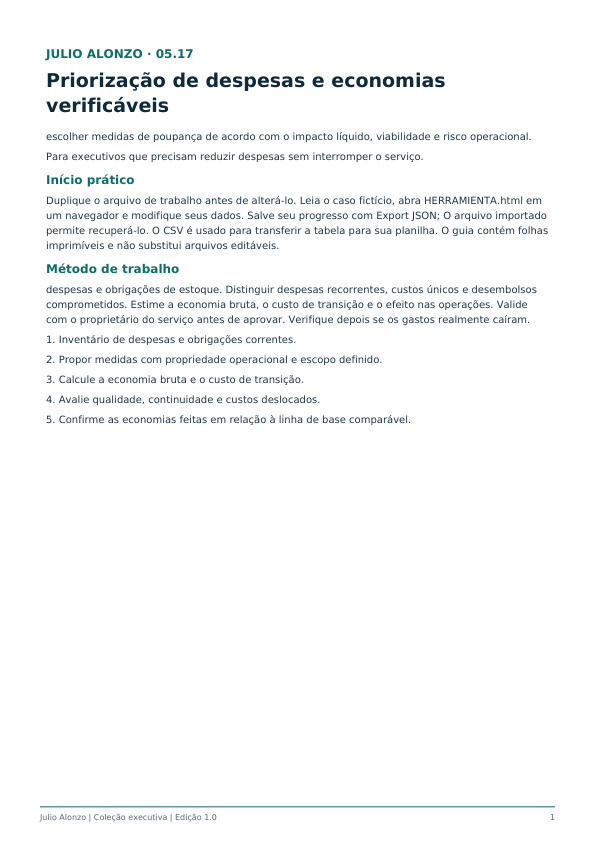 Portada real de Priorización de gastos y ahorro verificable, Product_ID 05.17