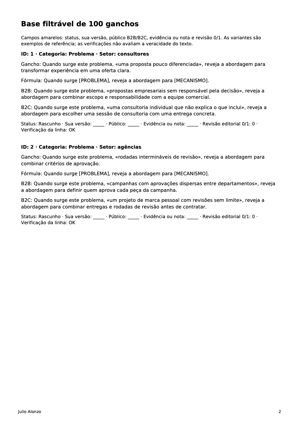 Portada real de 100 hooks para expertos y negocios de servicios, Product_ID 06.02
