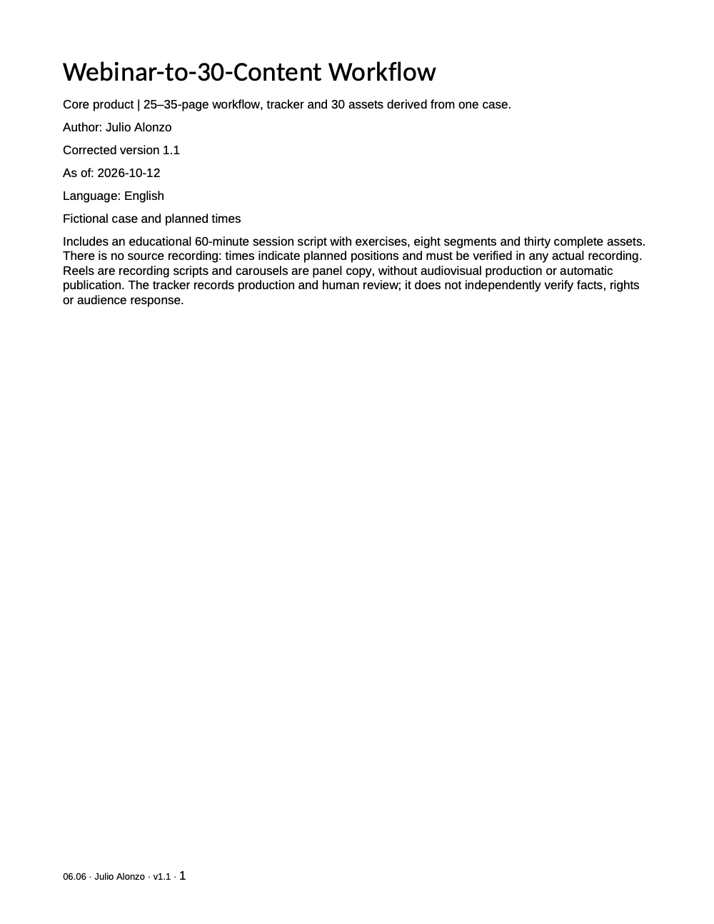 Portada real de Webinar-to-30-Content Workflow, Product_ID 06.06